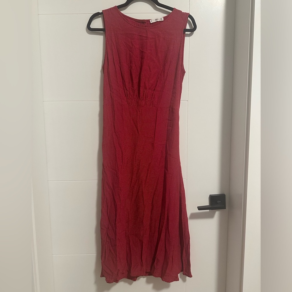MNG polka dot midi dress